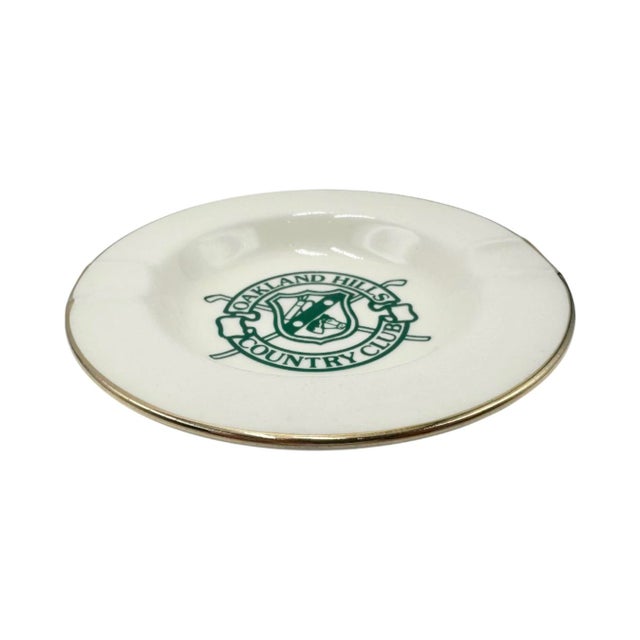 Mid-Century Modern Vintage Oakland Hills Country Club Ashtray Catchall Dish For Sale - Image 3 of 8