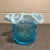 Vintage Lg Wright Cherry Blue Opalescent Vase For Sale - Image 4 of 9
