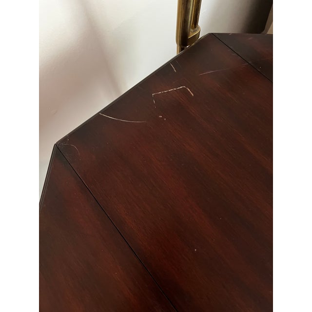 1990s Henkel Harris 5400 29 Jefferson Writing Table in Solid Mahogany For Sale - Image 5 of 9