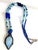 Organic Modern Artisan Larimar, Lapis Lazuli & Herkimer Diamond Sterling Silver Statement Necklace For Sale - Image 9 of 17