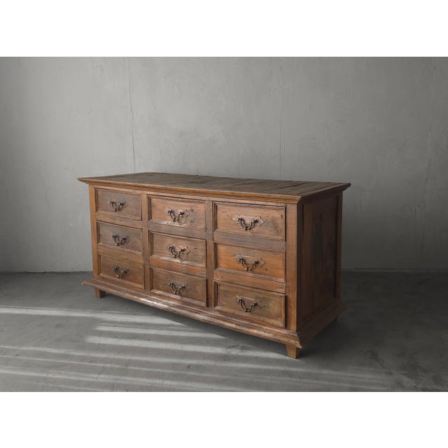 Massive Antique Rustic European Dresser Credenza For Sale - Image 4 of 12