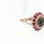 1980s 1980s 14k Yellow Gold Sapphire, Diamond and Ruby Ring, Size 7 For Sale - Image 5 of 8