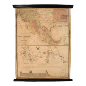 1847 "Map of Mexico, Including Yucatan & Upper California..." by Samuel Augustus Mitchell