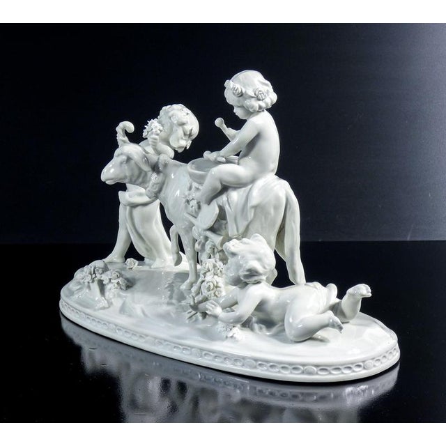 Ceramic Porcelain Procession of Putti Sculpture from Capodimonte For Sale - Image 7 of 18