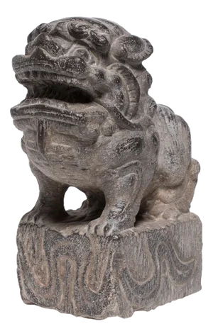 Chinese Stone Fu Dog Guardian Charm