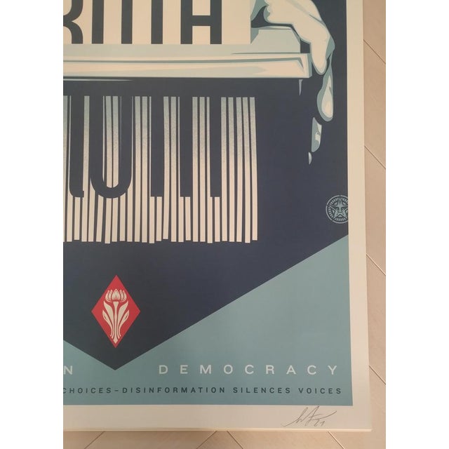 Shepard Fairey (Obey), Defend Truth, 2024, Offset Print For Sale - Image 6 of 9