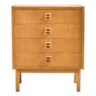 Vintage Oak Dresser with Four Drawers, 1960s For Sale