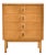 Vintage Oak Dresser with Four Drawers, 1960s For Sale