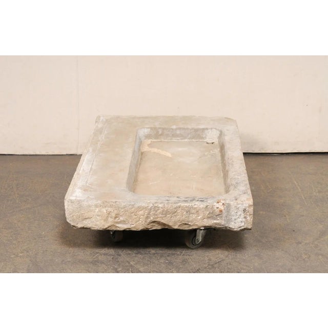 Antique Spanish Carved Stone Sink, XL Size For Sale - Image 11 of 11