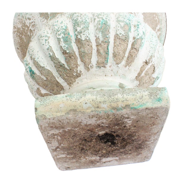 Rustic European Antique French Cast Stone Planter For Sale - Image 3 of 4