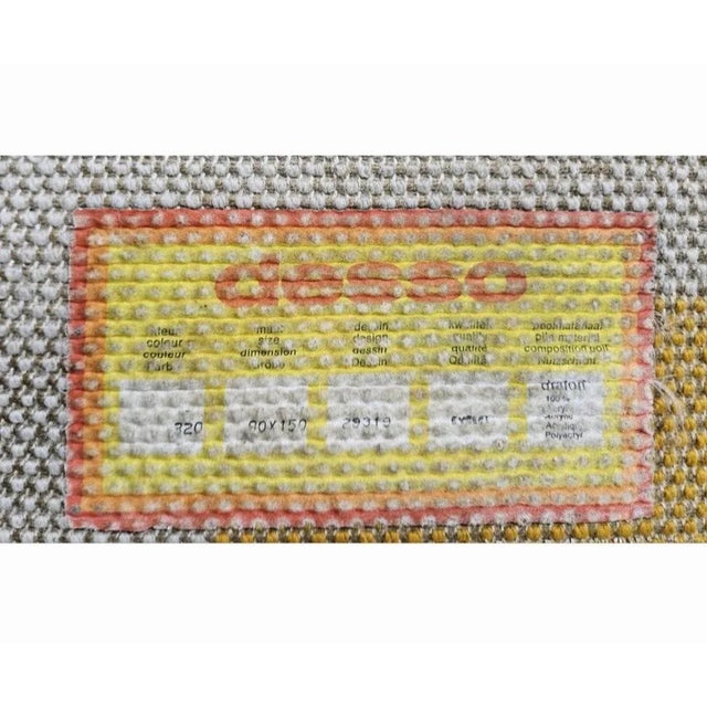 Plastic Mid-Century Dutch Rug, 1970s For Sale - Image 7 of 8