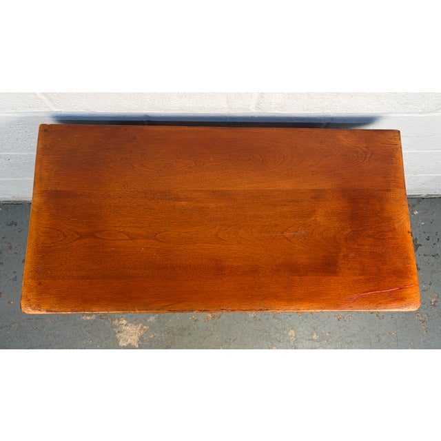 Vintage Cushman "Colonial Creations" Pivot-Top Game Table For Sale - Image 4 of 13