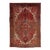 Red Medallion Persian Heriz Wool Rug With Medallion Motif From the 1950s For Sale
