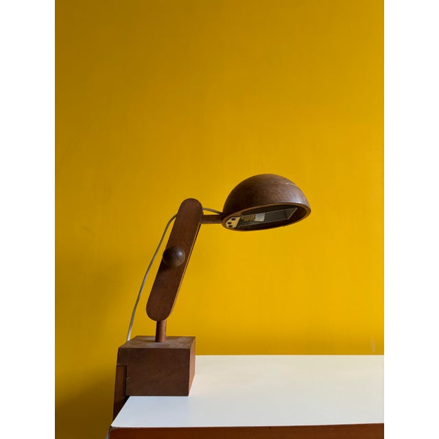Wooden Table Lamp by Paolo Pallucco, 1970s For Sale - Image 10 of 10