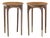 Kara Mann for Baker Milling Road Cradle End Tables - Pair For Sale