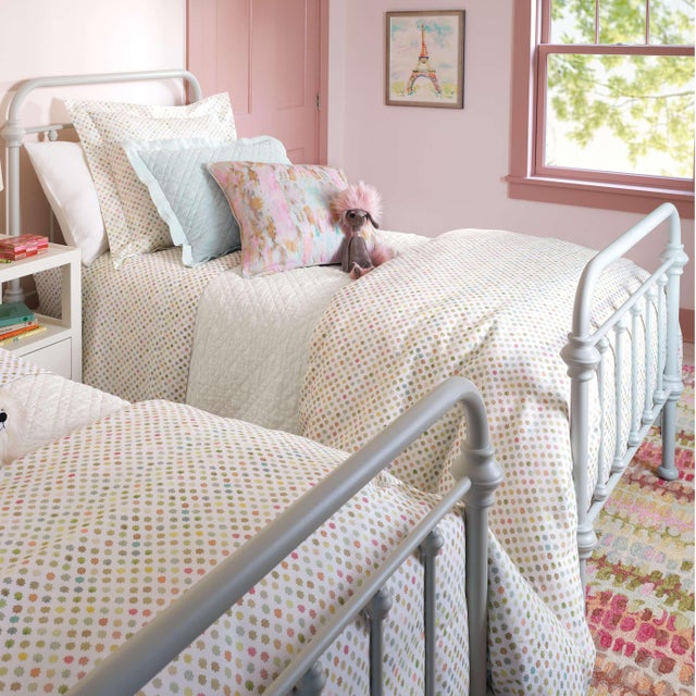 2020s Dash & Albert by Annie Selke Paint Chip Pastel Micro Hooked Wool Rug, 7' 6" x 9' 6" For Sale - Image 5 of 6