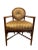 Jessica Charles Furniture Pleated Back Rattan Chair For Sale - Image 12 of 12