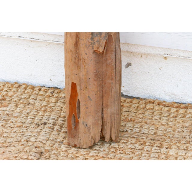 Light Gray Antique Sun-Bleached Tribal Wurkun Slender Figure For Sale - Image 8 of 9