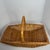 Vintage Woven English Willow/Wicker Garden Basket With Handle For Sale - Image 15 of 18
