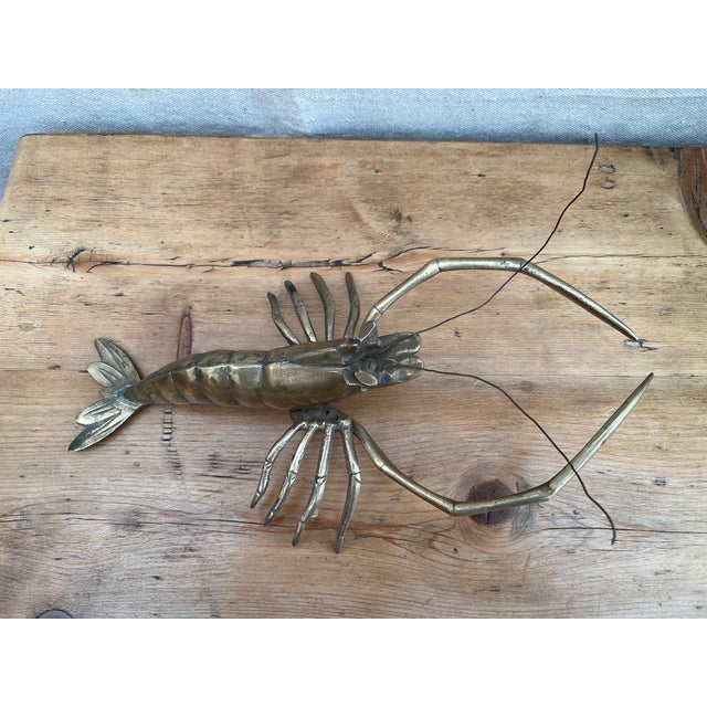 Brass Lobster Figurine For Sale - Image 9 of 14