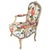 Add a touch of French charm to your space with this beautifully reupholstered Louis XV-style armchair. Featuring a vibrant...