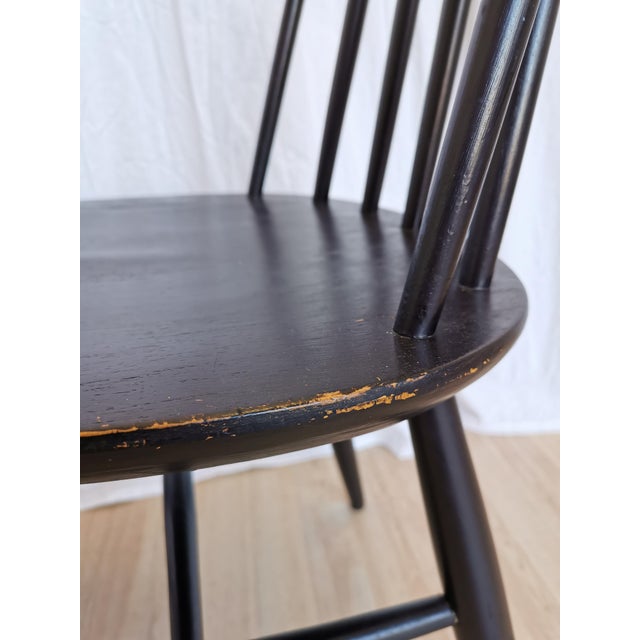 Vintage Black Beech Dining Chairs in the style of Ilmari Tapiovaara, 1970s, Set of 2 For Sale - Image 11 of 15