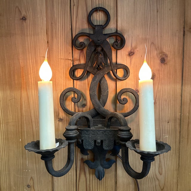 Hand forged details - this gives a rich countryside European look to your space . With aged iron patina- double wall...