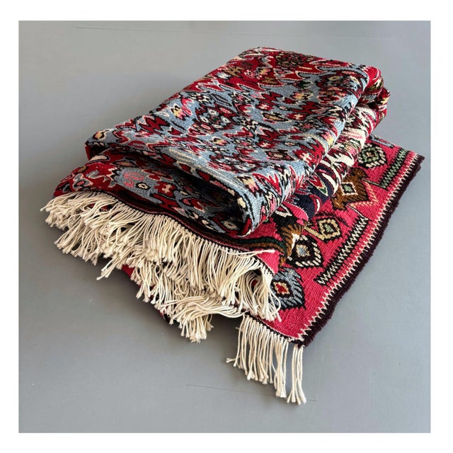 Senneh Kelim Rug, 1980s For Sale - Image 11 of 11