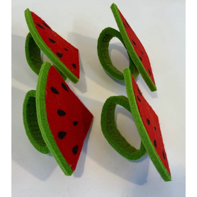 Love these fun watermelon shaped napkin rings!