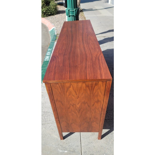 Mid-Century Modern Mid Century Paul McCobb Walnut Long Dresser for Calvin Furniture Co. Grand Rapids Mich. 66 Inches For Sale - Image 3 of 6