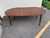 20th Century Henkel Harris Queen Anne Style Expandable Oval Solid Mahogany Dining Table For Sale - Image 12 of 18