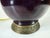 Late 20th Century Late 20th Century Lamp Eggplant Color Castilian Ceramic & Bronze With Original Finial For Sale - Image 5 of 12