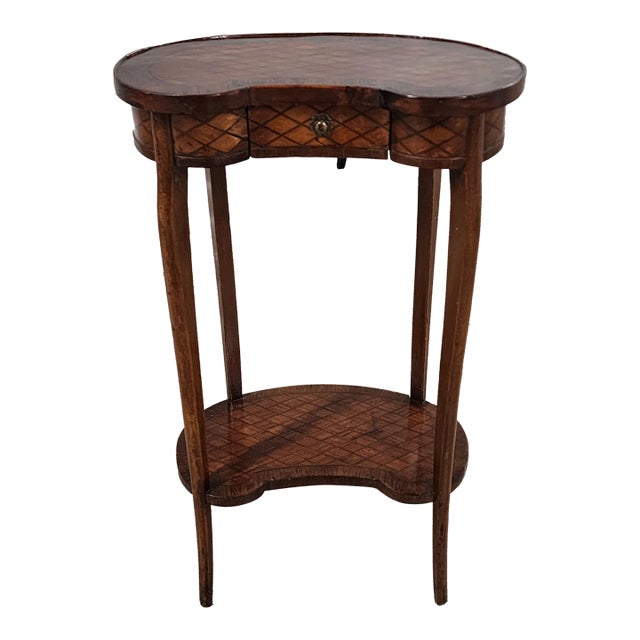 Antique French Louis XV Gueridon Marquetry Table For Sale