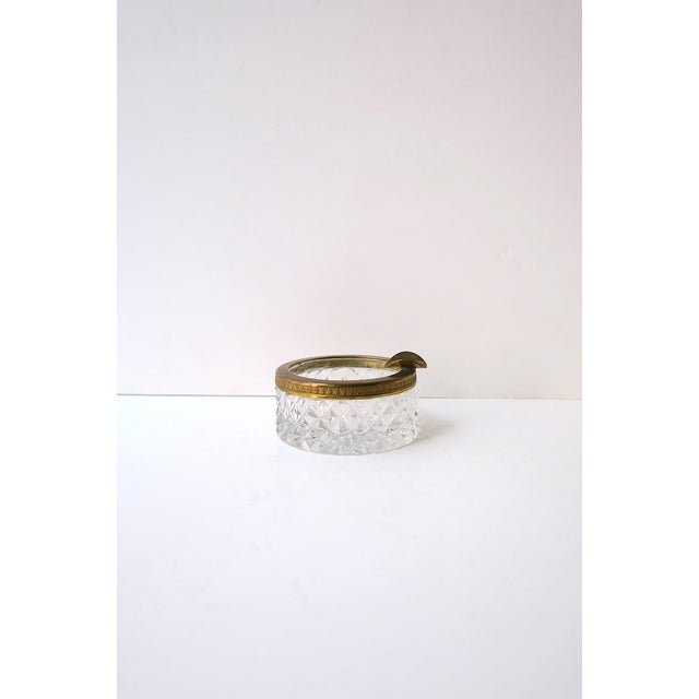 French Cut Crystal Gilt Bronze Vanity Accessories or Smoking Set, Early 20th C For Sale - Image 9 of 11