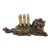 1900 Swiss Black Forest Lion Cigar Holder Carving For Sale