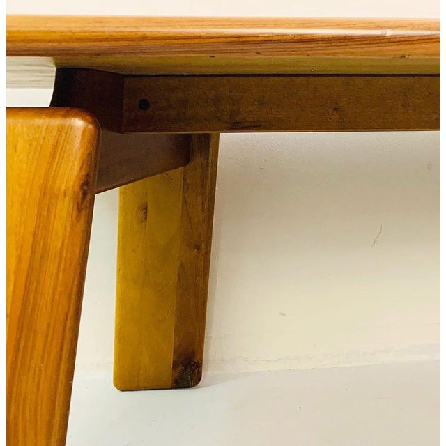 1980s Walnut Dining Table by Mario Marenco, 1980s For Sale - Image 5 of 8
