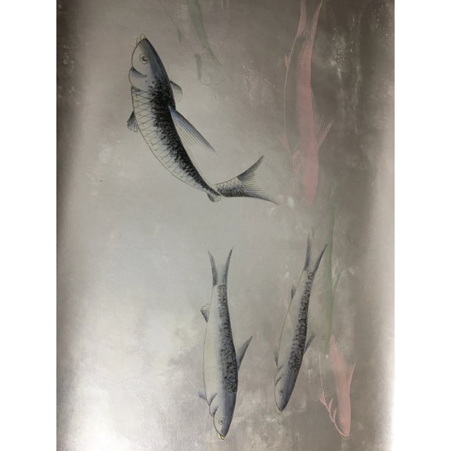 Fish Hand Painted Wallpaper - 1 Panel For Sale - Image 10 of 10