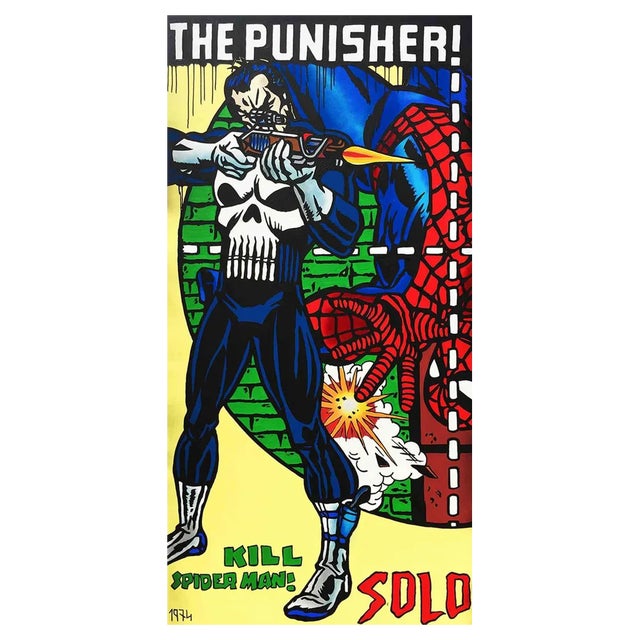Solo, The Punisher, Mixed Media on Canvas, 2017 For Sale