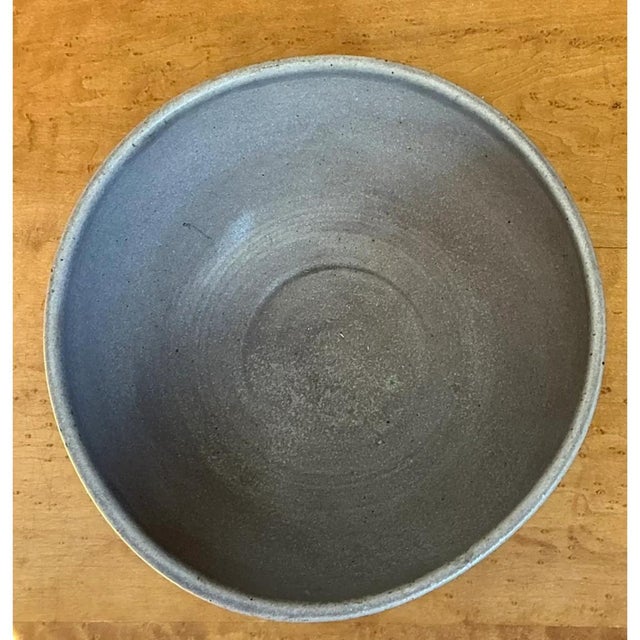 Vintage Glazed Studio Pottery Bowl For Sale - Image 12 of 12