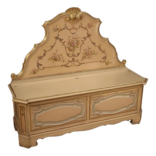 Venetian Chest in Lacquered and Painted Wood, 1980s For Sale