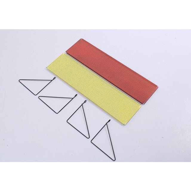 Perforated Metal Wall Racks from Pilastro, 1950s, Set of 2 For Sale - Image 12 of 15