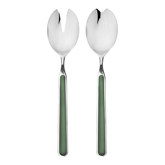Mepra Fantasia 2-Piece Salad Servers Set, Green For Sale