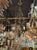 Traditional French Antique Iron and Porcelain Flower Chandeliers For Sale - Image 3 of 9