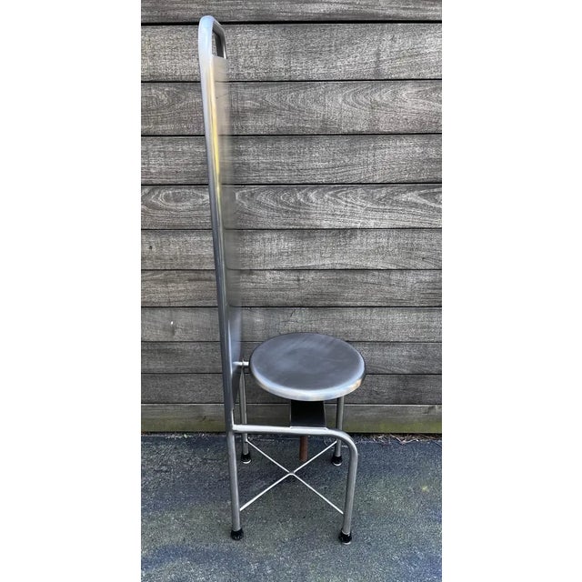 1970s Industrial Age High Back Swivel Medical Chair For Sale - Image 10 of 13