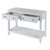 Spritely Home Accent Furniture Nora 40 in. W Rectangular Wood 2 Drawer Console Table with Lower Open Shelf, White For Sale - Image 4 of 8