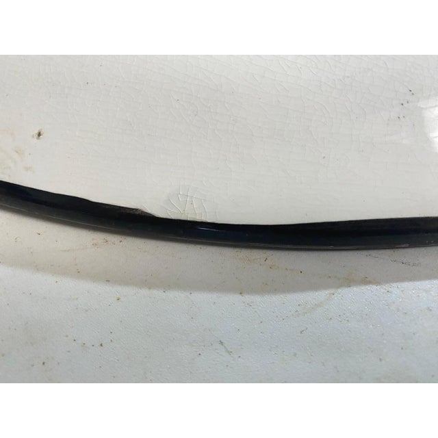 1960s Large 20th Century Ceramic Dish in Yellow and Blue from C.Lombardo, Italy, 1960s For Sale - Image 5 of 14