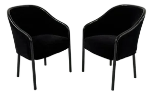 Pair Ward Bennett Armchairs for Brickel Associates, 1970