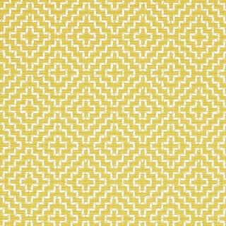 Sample - Schumacher Soho Weave Fabric in Citron For Sale