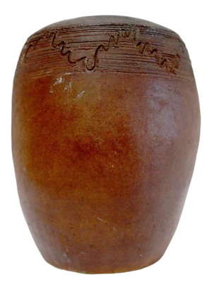 Vintage Mid 20th Century Art Studio Pottery Terracotta Vessel