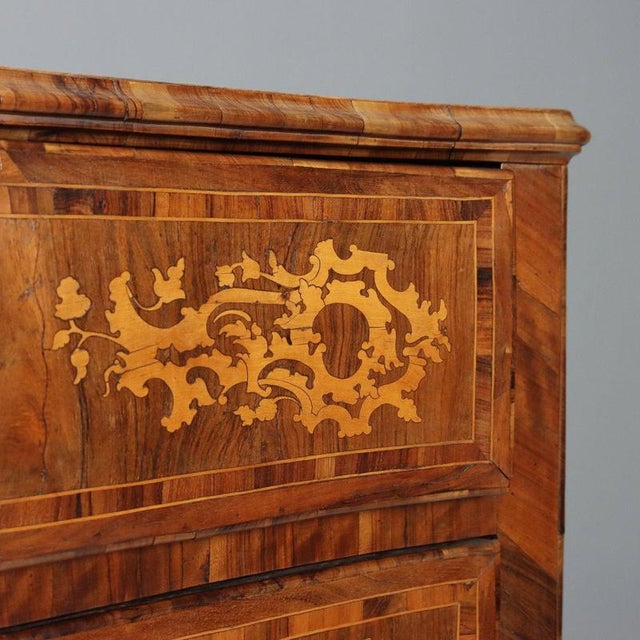 Baroque Walnut Chest of Drawers For Sale - Image 3 of 13